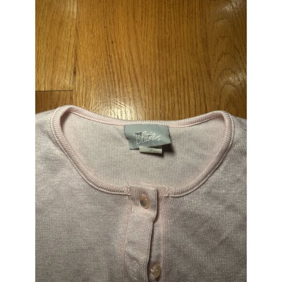 Blair Cropped Pink Cardigan Medium - Picture 6 of 10